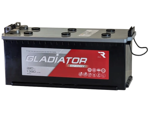 Аккумулятор GLADIATOR Energy 220 Ач, 1390 А, 12 v, Прямая R+ (4) rus, D5 (B), B00 фото