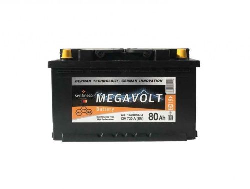 Аккумулятор MEGAVOLT 80 R+