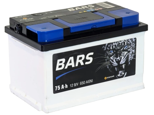 Аккумулятор BARS 75 R+ низк.