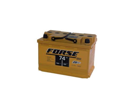 Фото Аккумулятор FORSE 74 Ач, 760 А, 12 v, Обратная R+ (0), DIN L3, B13