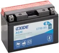 Аккумулятор EXIDE ET9B-BS AGM 8 Ач, 110 А, 12 v, Прямая L+ (1)