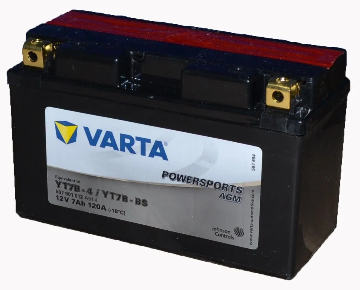 Аккумулятор VARTA PowerSports AGM 7 Ач, 120 А, 12 v, Прямая L+ (1)