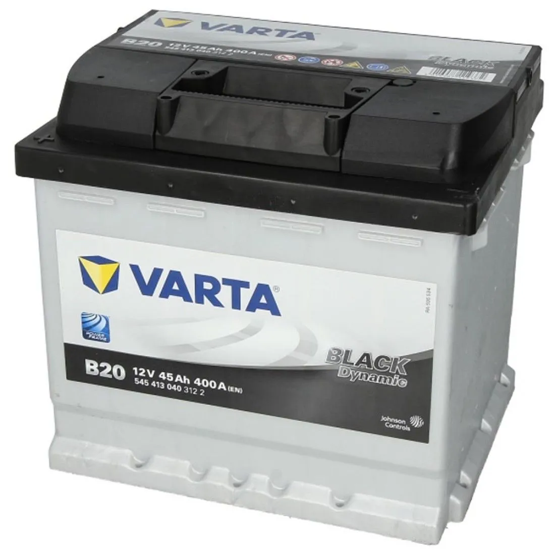 Аккумулятор VARTA Black Dynamic 45 Ач, 400 А, 12 v, Прямая L+ (1), DIN L1, B13