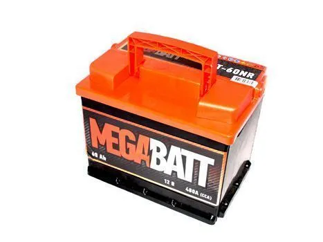 Аккумулятор MEGA BATT 66 Ач, 510 А, 12 v, Обратная R+ (0), DIN L2, B13