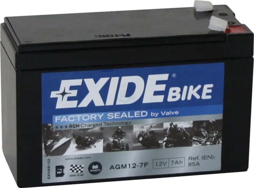 Аккумулятор EXIDE AGM 7 Ач, 85 А, 12 v, Прямая L+ (1)