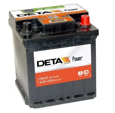 Аккумулятор DETA Power 44 Ач, 400 А, 12 v, Обратная R+ (0), DIN L0, B13