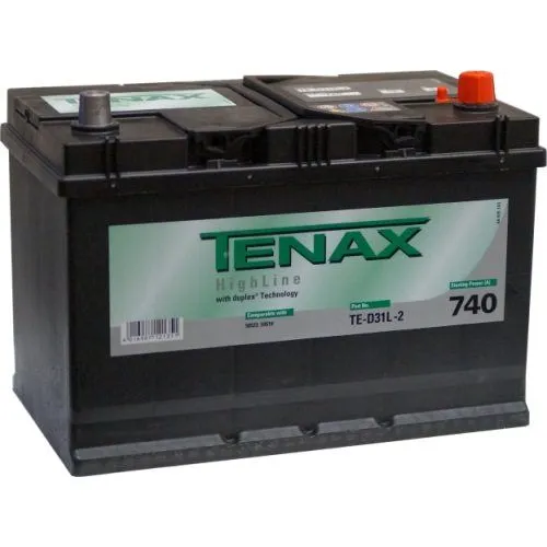 Аккумулятор TENAX HighLine 91 Ач, 740 А, 12 v, Обратная R+ (0), JIS D31, B13