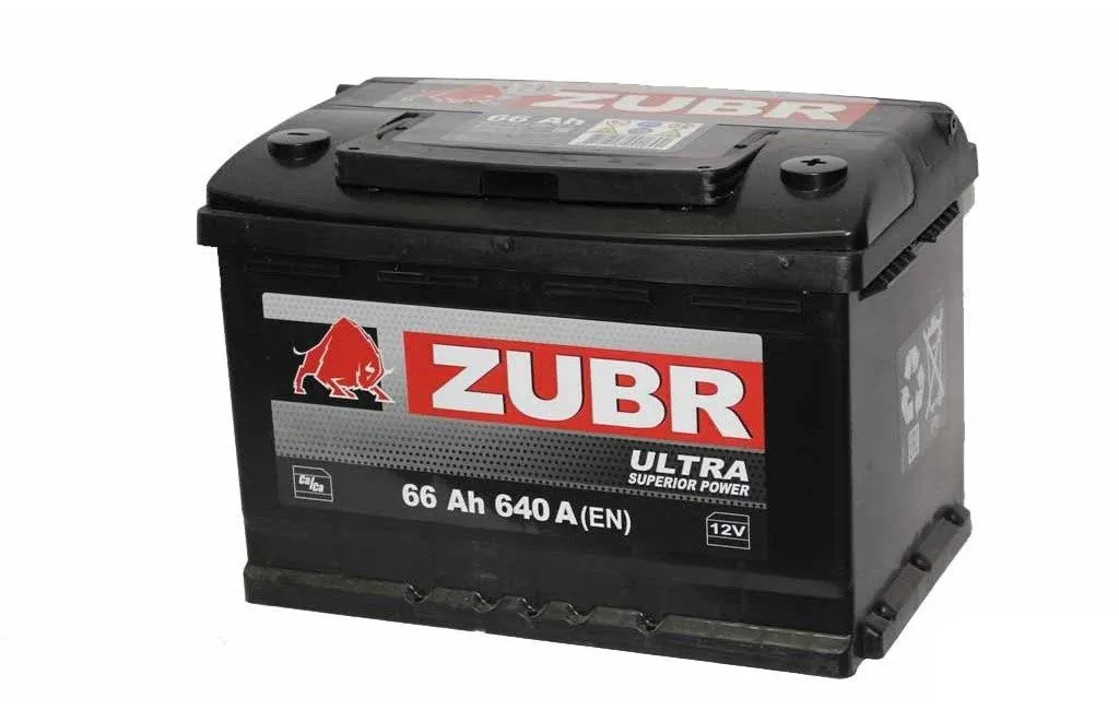 Аккумулятор ZUBR Ultra 66 Ач, 640 А, 12 v, Обратная R+ (0), DIN L3, B13