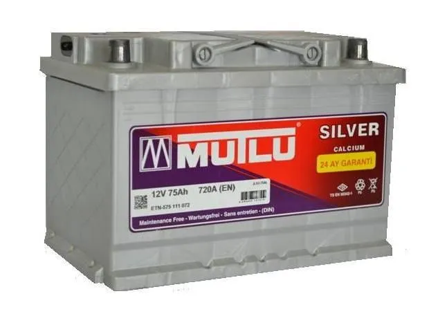 Аккумулятор MUTLU Silver Calcium 75 Ач, 720 А, 12 v, Обратная R+ (0), DIN L3, B13