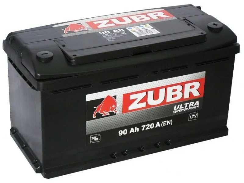 Аккумулятор ZUBR Ultra 90 Ач, 720 А, 12 v, Прямая L+ (1), DIN L5, B13