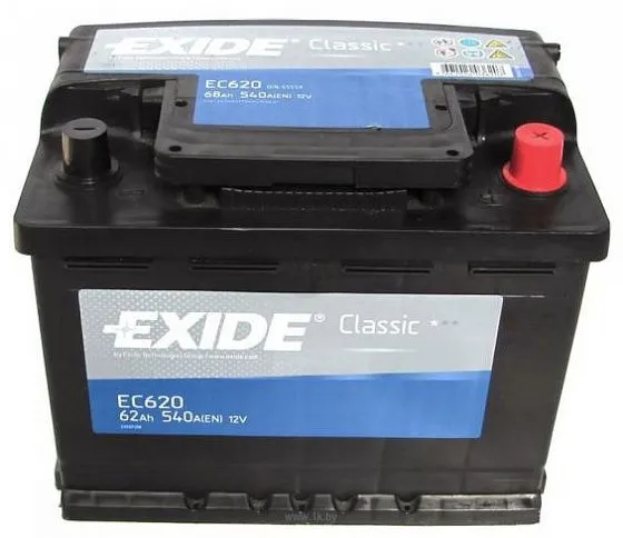 Аккумулятор EXIDE CLASSIC EC620 62 R+