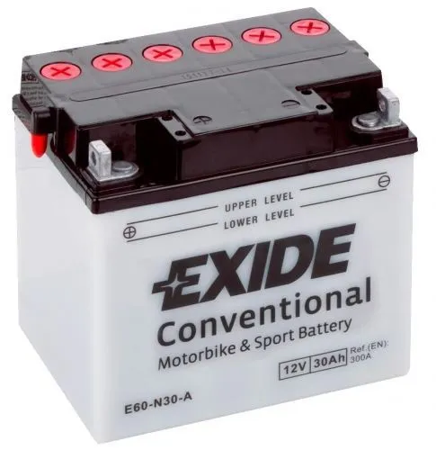 Аккумулятор EXIDE E60-N30-A 30 Ач, 300 А, 12 v, Прямая L+ (1)