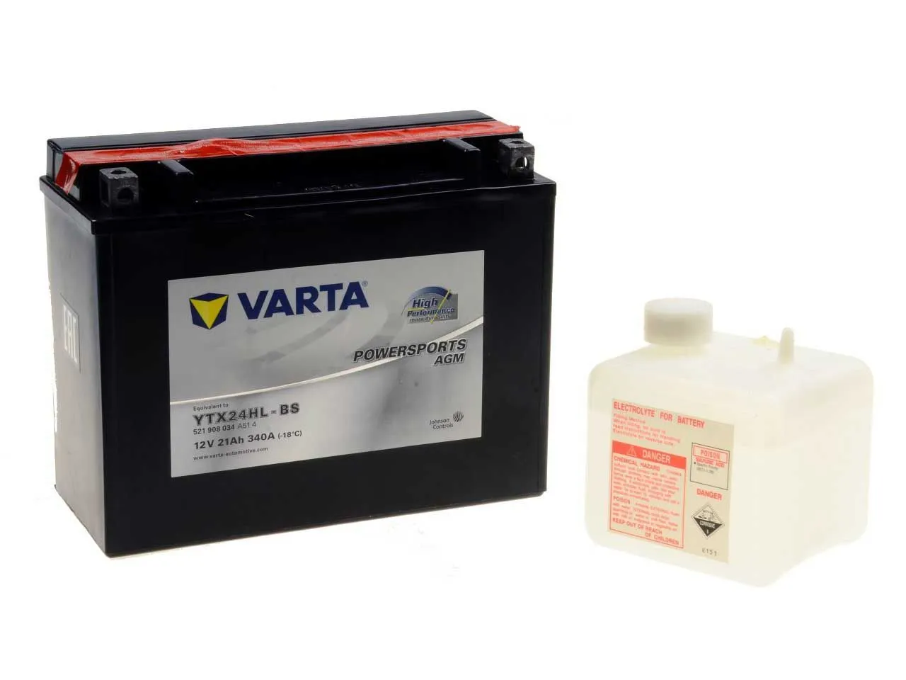 Аккумулятор VARTA PowerSports High AGM 21 Ач, 340 А, 12 v, Обратная R+ (0)