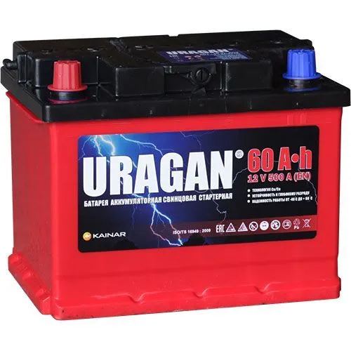 Аккумулятор URAGAN 60 L+