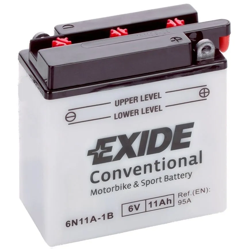 Аккумулятор EXIDE 6N11A-1B 11 Ач, 95 А, 6 v, Обратная R+ (0)