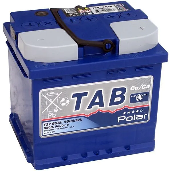 Аккумулятор TAB Polar Blue 50 Ач, 560 А, 12 v, Обратная R+ (0), DIN L1, B13