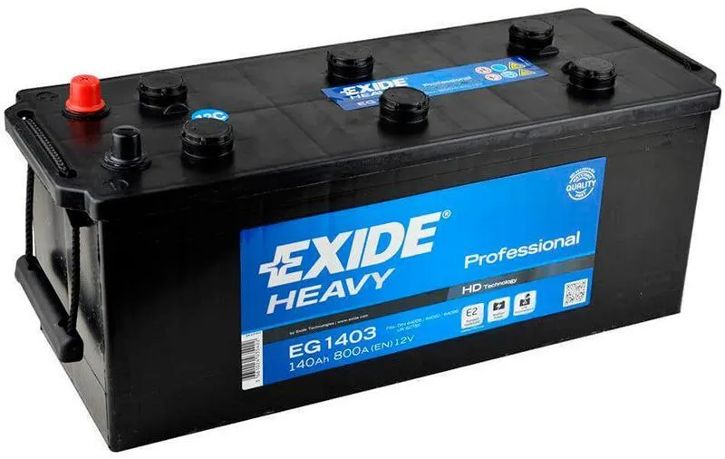 Аккумулятор EXIDE Professional 140 Ач, 800 А, 12 v, Обратная L+ (3) euro, D4 (A), B00