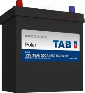 Аккумулятор TAB Polar S 35 Ач, 270 А, 12 v, Прямая L+ (1), JIS B19, B00