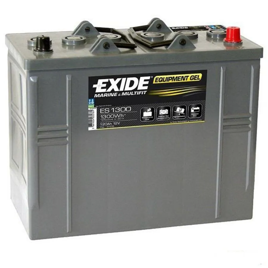 Аккумулятор EXIDE Equipment GEL AGM 120 Ач, 12 v, Обратная L+ (3) euro, BCI31, B00