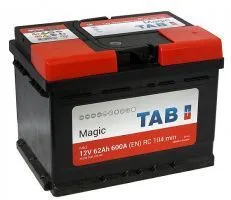 Аккумулятор TAB Magic 62 Ач, 600 А, 12 v, Обратная R+ (0), DIN LB2, B13