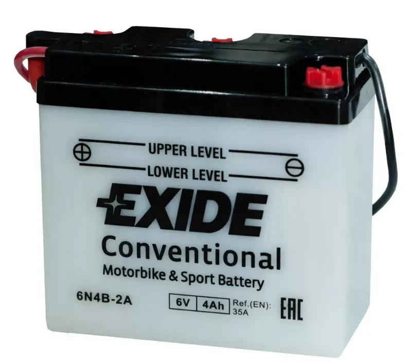 Аккумулятор EXIDE 6N4-2A-4 4 Ач, 35 А, 6 v, Прямая L+ (1)