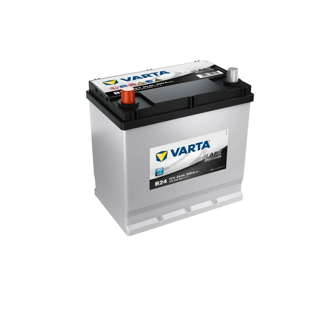 Аккумулятор VARTA Black Dynamic 45 Ач, 300 А, 12 v, Обратная R+ (0), JIS B24, B00