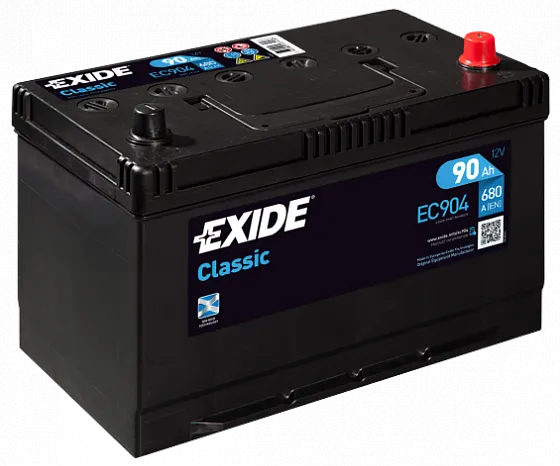 Аккумулятор EXIDE CLASSIC EC904 90 R+