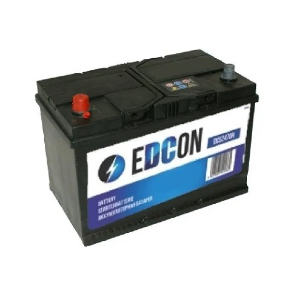 Аккумулятор EDCON 91 Ач, 740 А, 12 v, Прямая L+ (1), JIS D31, B13