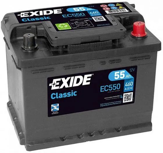 Аккумулятор EXIDE CLASSIC EC550 55 R+