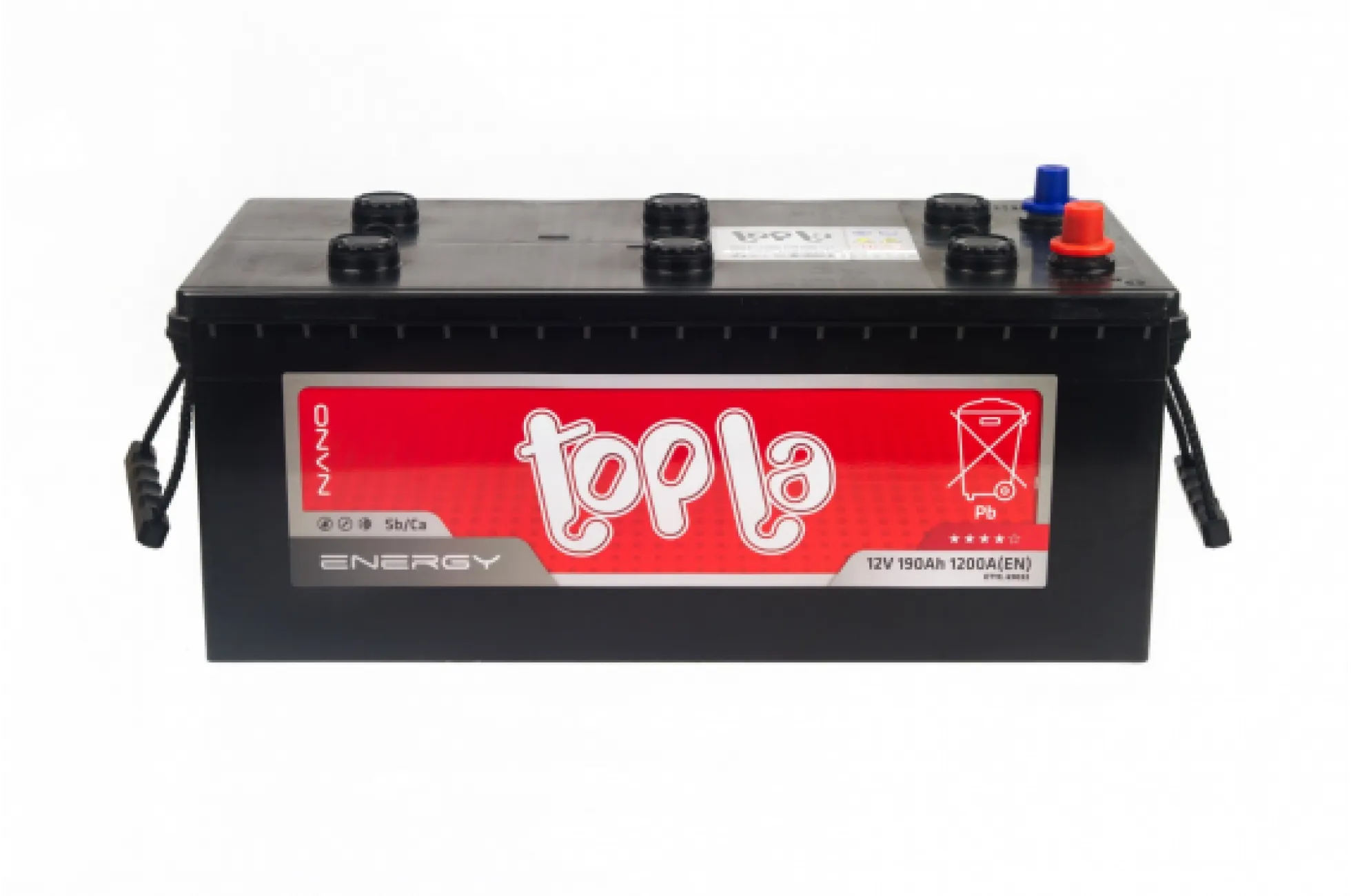 Аккумулятор TOPLA Energy 190 Ач, 1200 А, 12 v, Обратная L+ (3) euro, D5 (B), B00