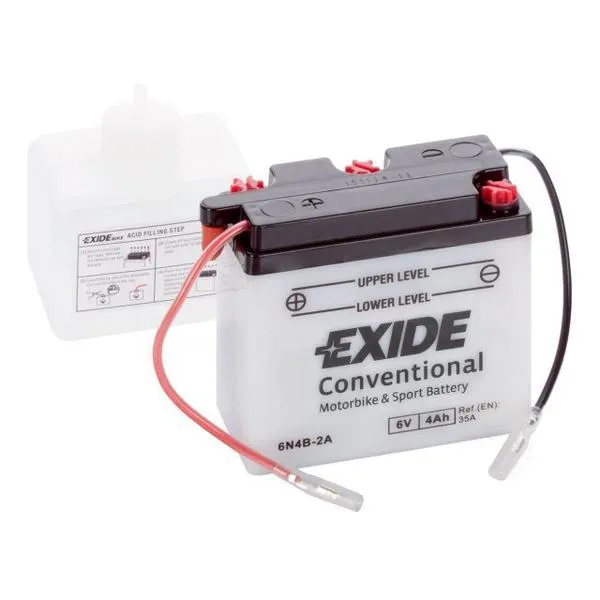 Аккумулятор EXIDE 6N4B-2A 4 Ач, 35 А, 6 v, Прямая L+ (1)