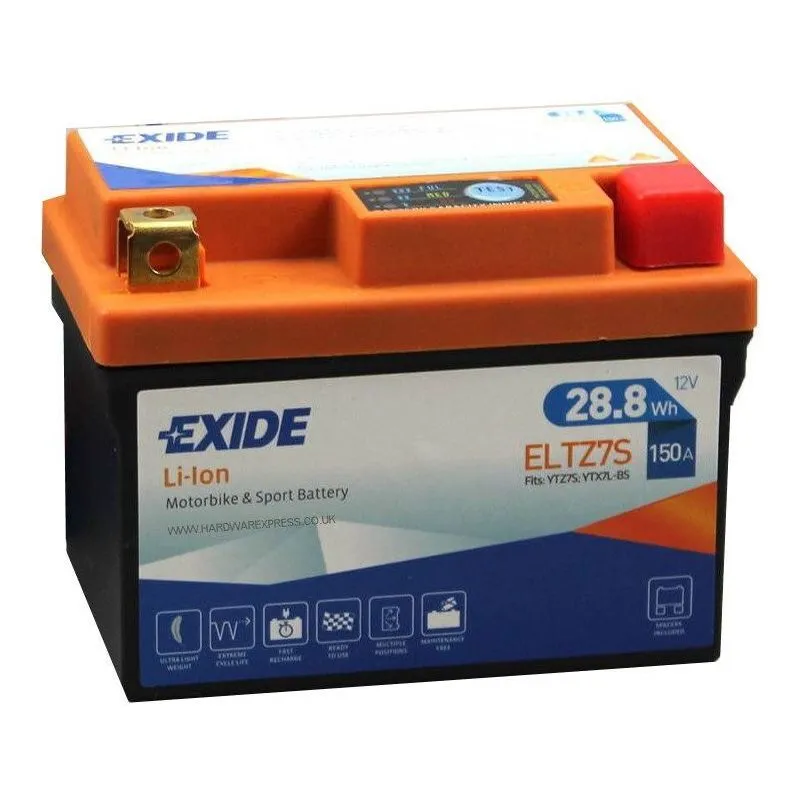 Аккумулятор EXIDE ELTZ7S AGM 28.8 Ач, 150 А, 12 v, Обратная R+ (0)