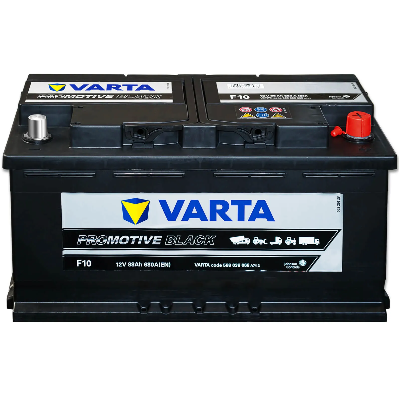 Аккумулятор VARTA ProMotive Black 88 Ач, 680 А, 12 v, Обратная R+ (0), DIN L5, B13