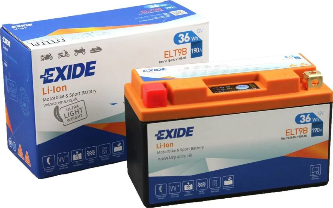 Аккумулятор EXIDE ELT9B AGM 3 Ач, 190 А, 12 v, Прямая L+ (1)