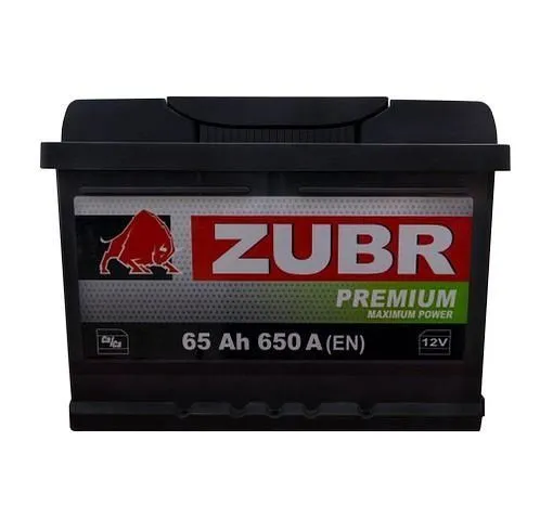 Аккумулятор ZUBR Premium 65 Ач, 650 А, 12 v, Прямая L+ (1), DIN LB2, B13