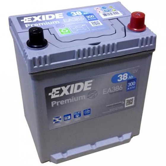 Аккумулятор EXIDE PREMIUM EA386 38 R+