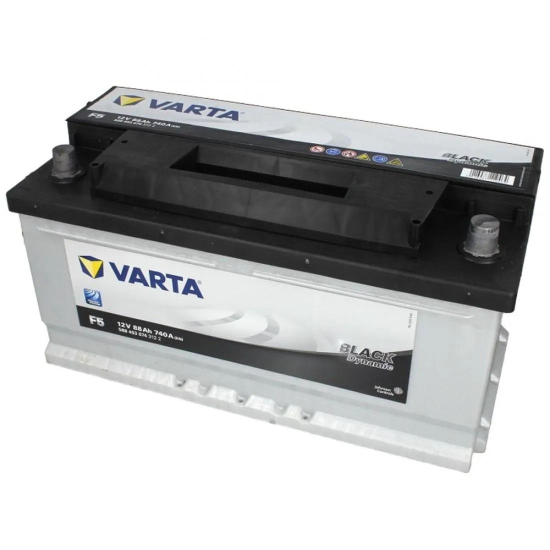 Аккумулятор VARTA Black Dynamic 88 Ач, 740 А, 12 v, Обратная R+ (0), DIN LB5, B13