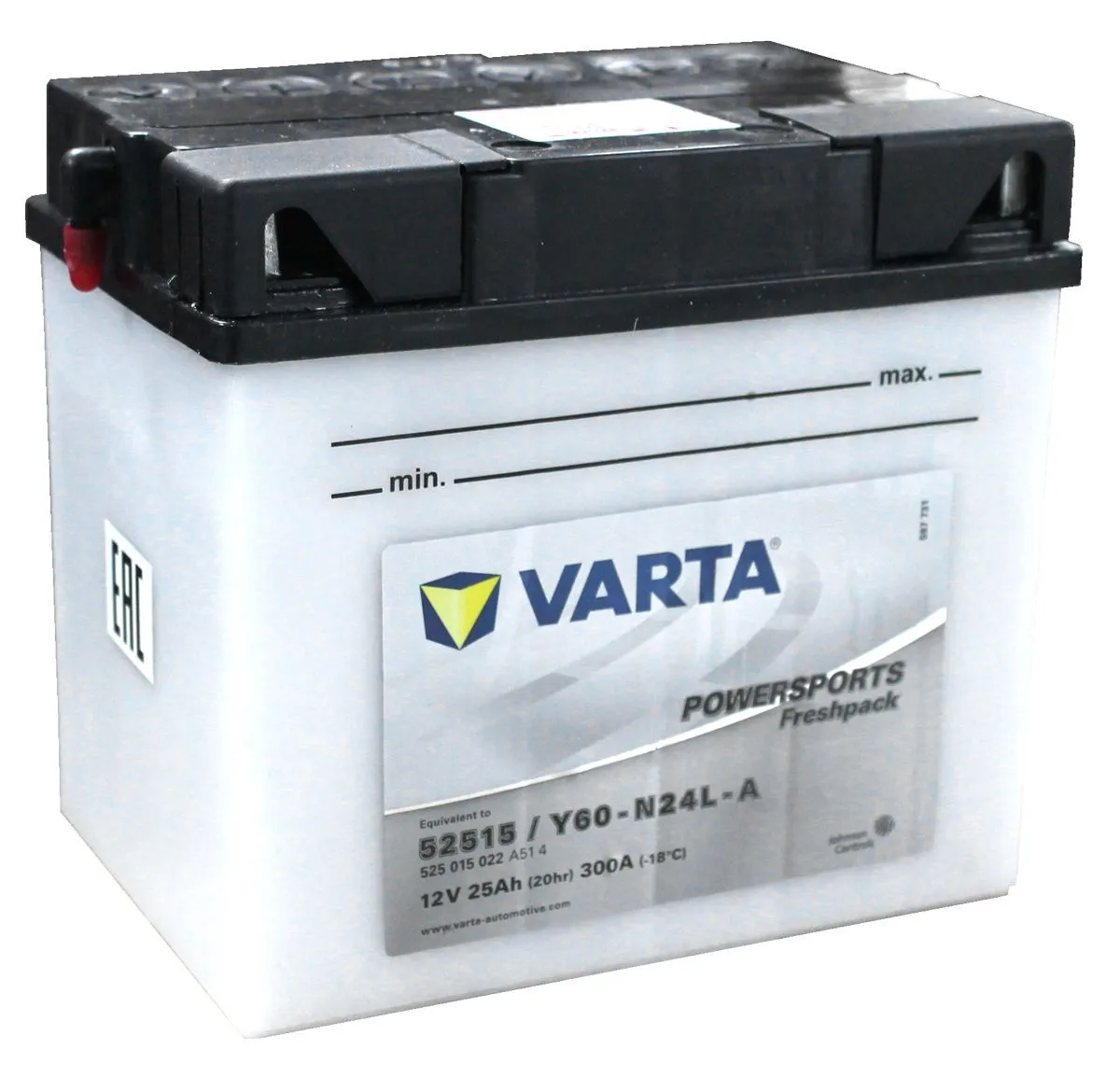 Аккумулятор VARTA PowerSports FreshPack 25 Ач, 300 А, 12 v, Обратная R+ (0)