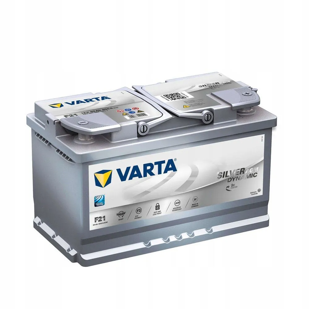 Аккумулятор VARTA Start-Stop AGM 80 Ач, 800 А, 12 v, Обратная R+ (0), DIN L4, B13