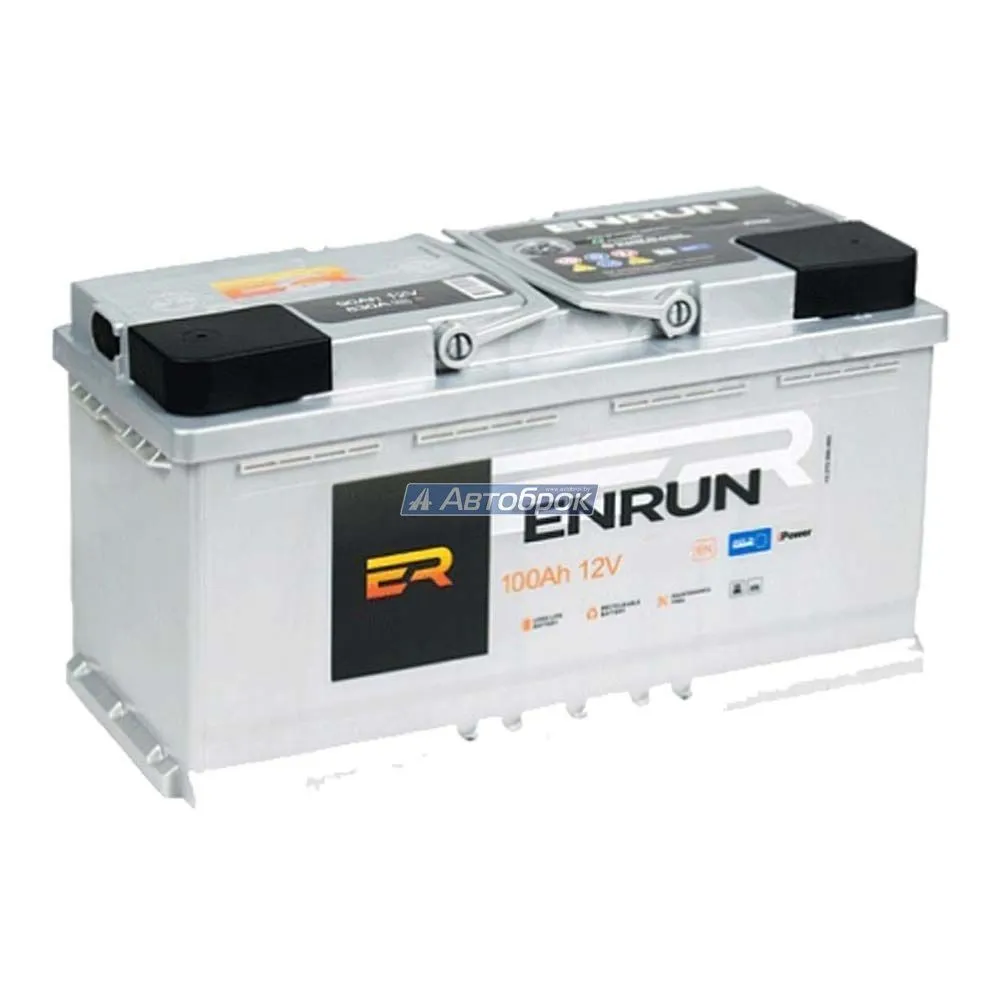 Аккумулятор ENRUN 100 Ач, 900 А, 12 v, Прямая L+ (1), DIN L5, B13