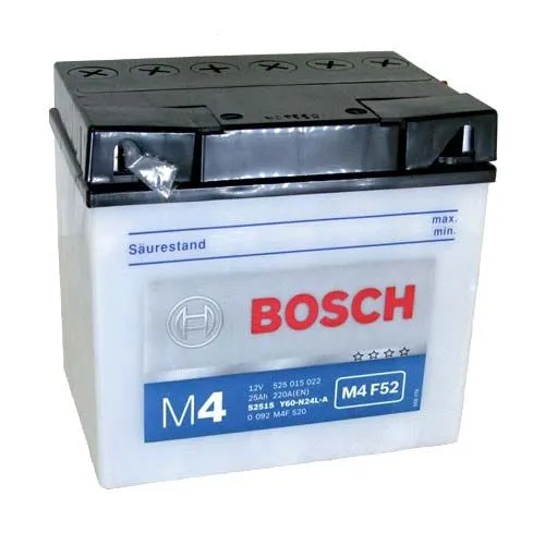 Аккумулятор BOSCH M4 25 Ач, 300 А, 12 v, Обратная R+ (0)