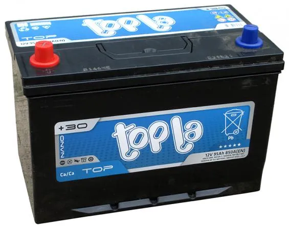 Аккумулятор TOPLA Top 95 Ач, 850 А, 12 v, Прямая L+ (1), JIS D31, B13