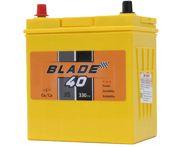 Аккумулятор BLADE 40 Ач, 330 А, 12 v, Прямая L+ (1), JIS B19, B00