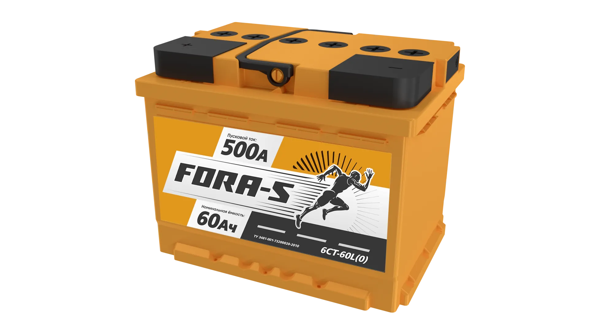 Аккумулятор FORA-S 60 Ач, 500 А, 12 v, Прямая L+ (1), DIN L2, B13