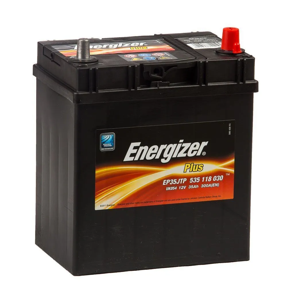 Аккумулятор ENERGIZER Plus 35 Ач, 300 А, 12 v, Обратная R+ (0), JIS B19, B00