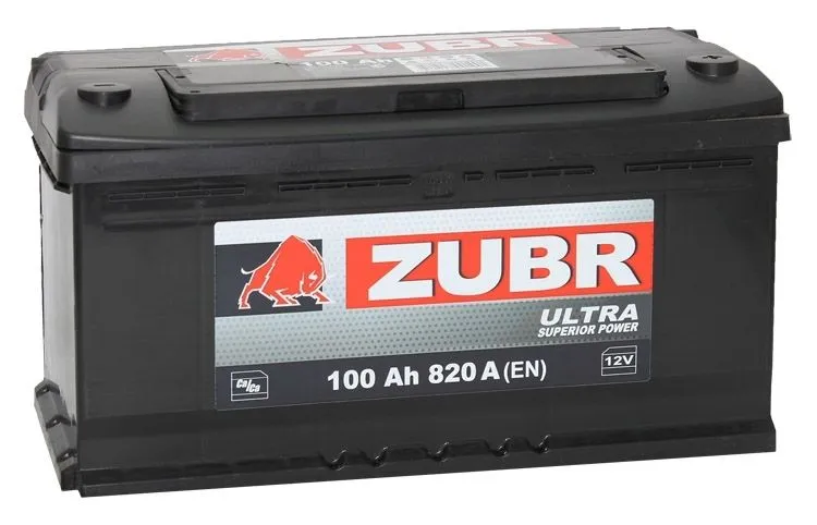 Аккумулятор ZUBR Ultra 100 Ач, 820 А, 12 v, Обратная R+ (0), DIN L5, B13