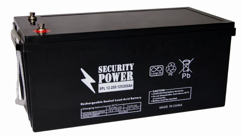 Аккумулятор SECURITY POWER AGM 200 Ач, 12 v, Обратная R+ (0)