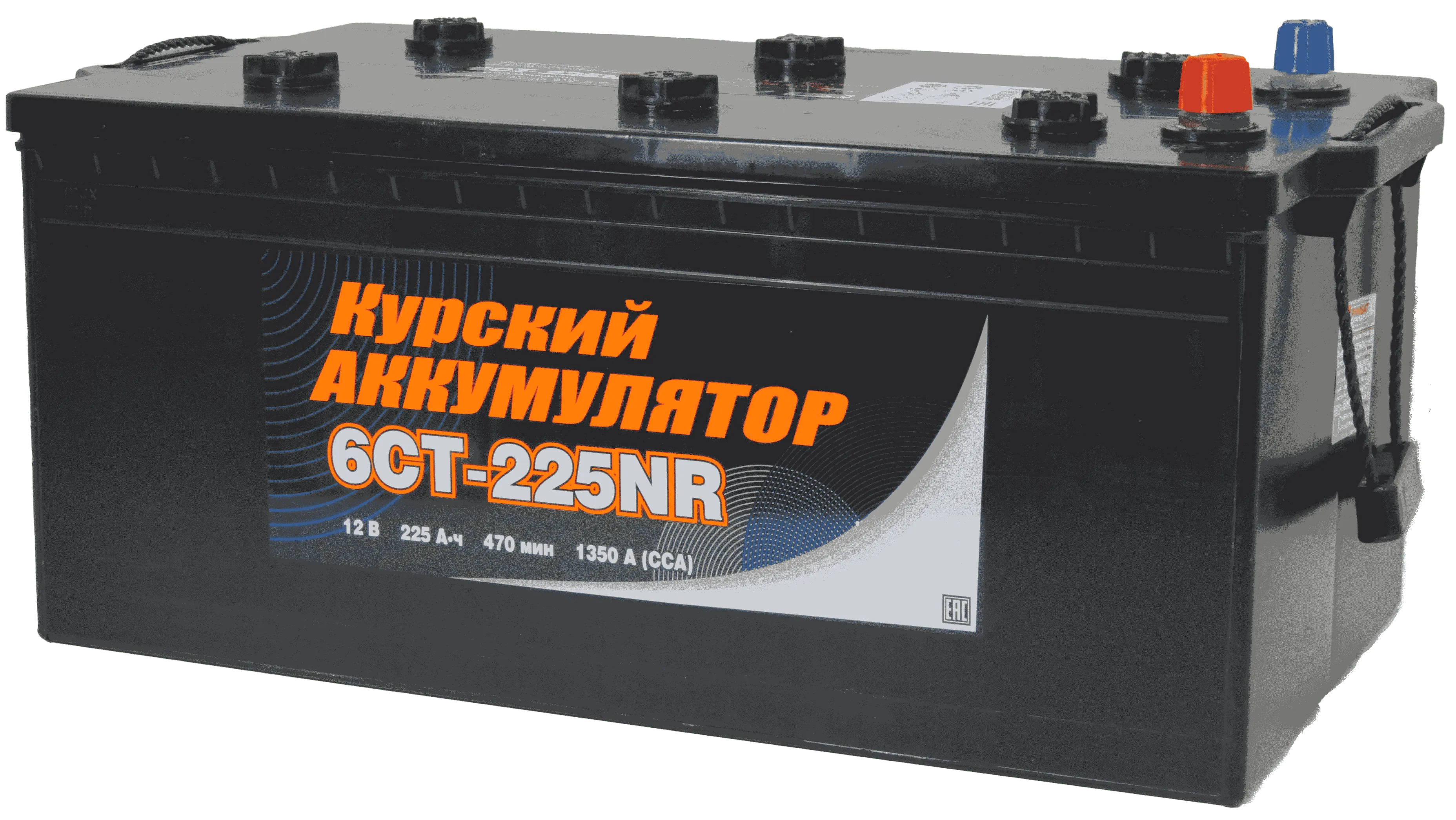 Аккумулятор КУРСКИЙ АККУМУЛЯТОР 225 Ач, 1350 А, 12 v, Обратная L+ (3) euro, D6 (C), B00