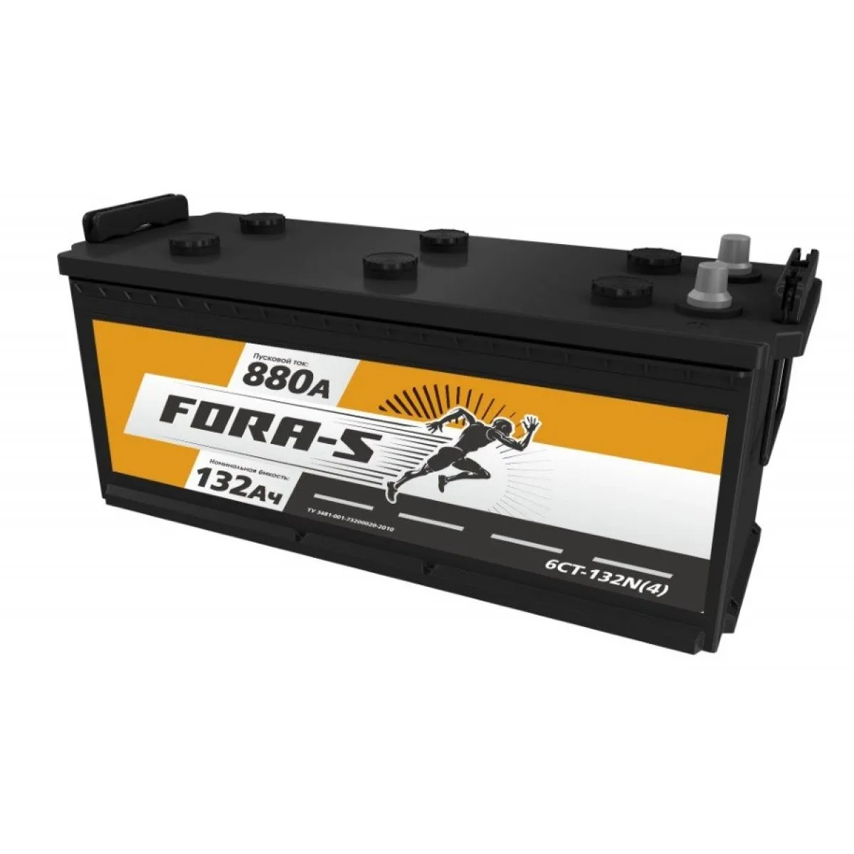 Аккумулятор FORA-S 132 Ач, 880 А, 12 v, Обратная L+ (3) euro, D4 (A), B00