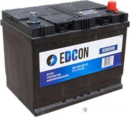 Аккумулятор EDCON 68 Ач, 550 А, 12 v, Обратная R+ (0), JIS D26, B13